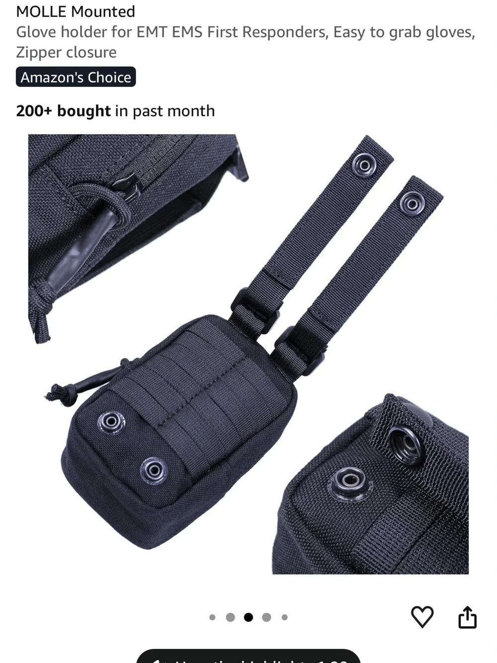 Black Compact Cell Phone Pouch Organizer - Brand: